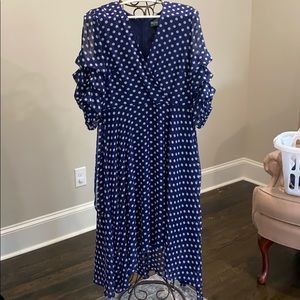 Blue Polka Dot Dress